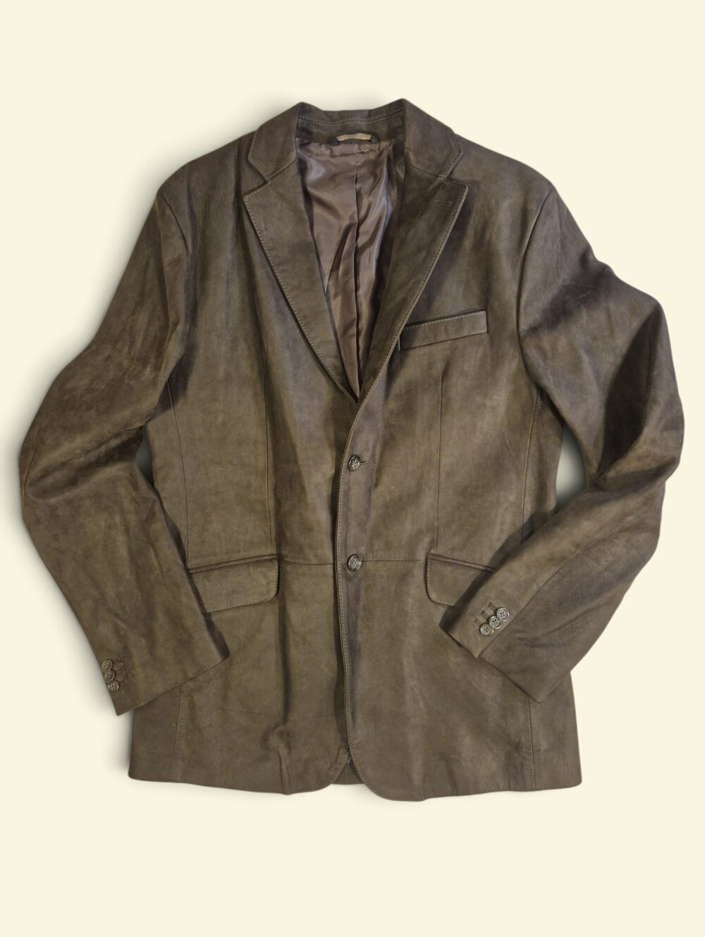 Banana Republic Men's Nubuck Leather Blazer